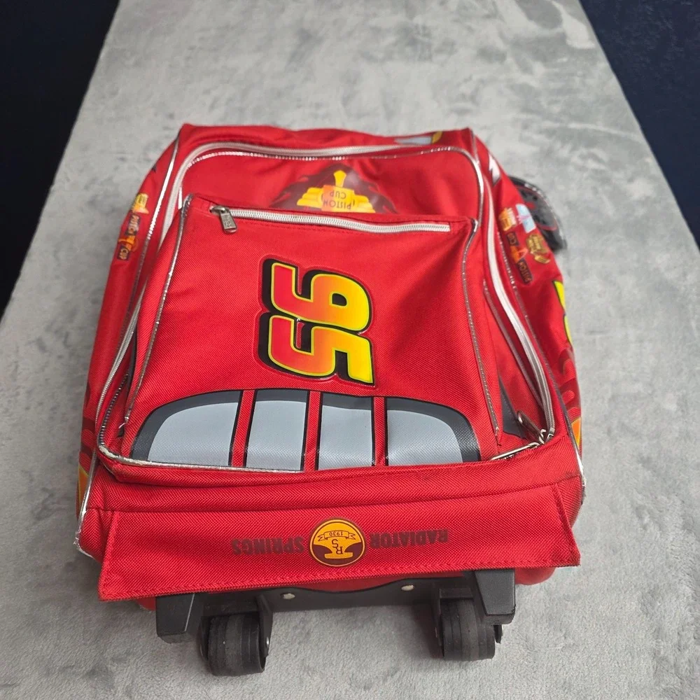 Disney Pixar Cars Lighting McQueen Shape Luggage-Rolling Kids Luggage